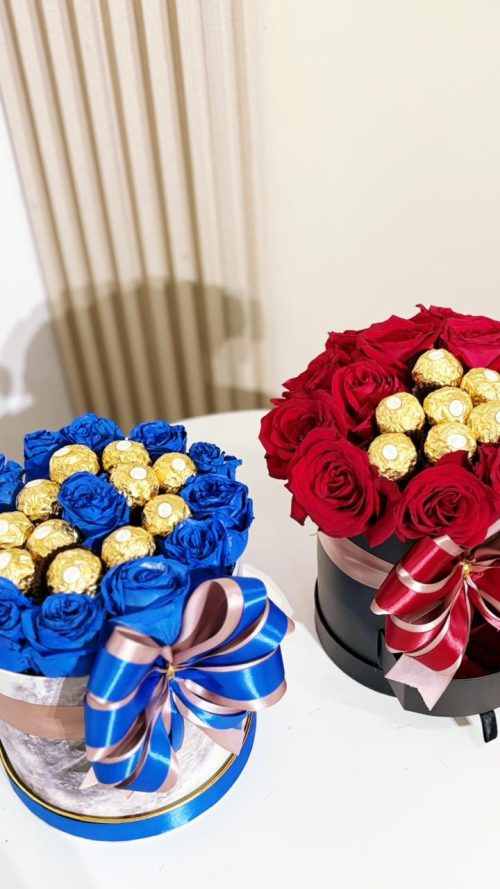 Susurro Romántico 12 rosas y 12 Bombones